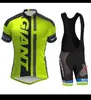 2021 Summer Pro Team Giant Cykling Jersey Bib Shorts Suit Män Kortärmad Bike Sport Uniform Road Cykel Outfits Racing Sportswear Y20410