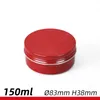 Gold Red Black White Nail Derocation Crafts Pot Bottle Empty Aluminum Cream Jar Tin 5 10 15 30 50 100g Cosmetic Lip Balm Containers