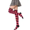 Womens Long Striped Socks over Knee Thigh High Socks Stocking