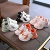 Spring Breathable Children's Sports Shoes Little Student Flat with Boys Sneaker Girls Chunky D09193 211022
