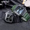 Sanda Sport Watch Homens Luxo 50m Impermeável Militar Militar Clock Relógio Masculino Relógios 2020 Modern Digital Reloj Hombre Fashion X0524