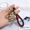 Retro Bronze Hang Key Ring Heart Whistle Owl Fish Charm Keychain Handtas Hangt mode -sieraden Will en Sandy