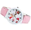 Cartoon Santa and Elk Pattern Fashion Cute Kid Watch Children Quartz Watch