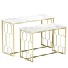 Window display table Commercial Furniture of clothing store women's clothes exhibition rack nano gold solid wood water tables