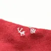 Stud Christmas Tree Deer Gift Asymmetry 925 Sterling Silver Temperament Personality Trendy Female Earrings SEA183