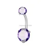 Surgical Stainless steel Cubie zircon Diamond Navel ring Belly button Piercing Body Jewelry for women fashion will and sandy