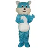 Halloween Blue Cat Mascot Costume Top Quality Customize Cartoon Anime theme character Adult Size Christmas Birthday Party Outdoor Outfit Suit