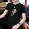 T-shirt ampia casual semplice stile Hong Kong, bella tendenza, top coreano a mezza manica 210420