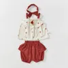 ベビー服SSセット3ピースセット少年カボチャ服Bagn Summercotton Suit 210521