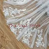 Bridal Veils Long Cathedral Wedding Cape Shawl Cloak Tulle Accessories Appliques White Ivory 3 Metres Lace