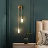 Modern LED Wall Lamp Gold Interior Decor Dresser Nordic Living Room Kitchen Hall Bedroom Badrum Dekorativ lampspegel Huvudljus8690514