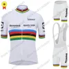 White World Quick Step Cycling Jersey Set Race Clothing Road Bike Suit Bicycle Bib Shorts Maillot Cyclisme Racing Sets