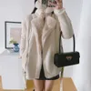 style women's double-sided coat with fur lamb hair European and American plus velvet 211011