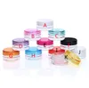 11 Colors Plastic Boxes 3g/5g Round Bottom Cream Cosmetic Packaging Box Small Sample Bottles Wax Container