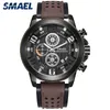 2019 Smael Sport Orologi da uomo Orologio da polso in lega di lusso da uomo Casual Sl-9083 Orologio da polso impermeabile in pelle di moda Box Relogio Masculino Q0524