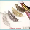 Hair Jewelry Jewelryhair Clips & Barrettes Ly Vintage Women Girls Alloy Leaf Clip Hairpin Princess Pins Aessories Do99 Drop Delivery 2021 Vg
