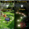 Luzes de corda solar ao ar livre Luzes impermeáveis ​​Mini Ground Spike Light Pathway Cena Layout LED Garden Gramn Spotlight