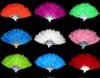 Fans Colorful Feather Fans Wedding Folding Hand Bridal Accessories