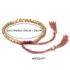 Bracciale rigido con filo di perline, unisex, fatto a mano, in rame, cerata tibetana, braccialetti