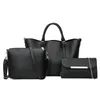 HBP High Quality PU Leather Women Handbags Fashion Casual Ladies 3 Pieces Set Tote Shoulder Bag New Famous Designer Women Bags