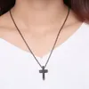 Antique Silver Simple Plain Cross Pendants Necklace in Stainless Steel, Men's Religion Jewelry, Prayer Necklace, Jewelry Gift, 20'' O Chain