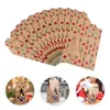 Embalagem de embrulho de presentes 24pcs bolsas de chapéu de embalagem de biscoito de natal