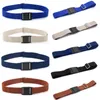 Belts 7 Colors Fashion For Men Women Stretch Belt Elastic Adjustable Strap With Flat Buckle Jeans Pants Cinturones