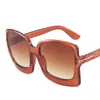 Gafas de sol Square Women 2022 Marca vintage de gran tamaño TF Gafas de sol de mujeres