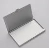 DHL100pcs Card Holders Sublimation DIY White Blank Aluminum Concave Position Rectangle Name Holder