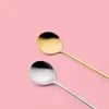 Cute Lollipop Stainless Steel Spoon Fork Coffee Ice Cream Candy Dessert Flatware Baby Kids Dinnerware Tableware Kitchen Tools