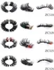 Color Mink Lashes Colored Fuax Mink False Eyelashes Dramatic Fluffy Wispy Long Thick Colorful Eyelash for Christmas Festival Cosplay Party Eyes Makeup Extension