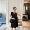 Maternity Dresses Pregnant Women's Korean Summer Loose Vest Dress Gowns Pregnancy Top Sleeveless