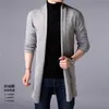 Jaquetas de suéter de estilo longo de estilo longo primavera e outono X Jackets de malha de malha