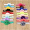 Baby, Mutterschaft18pcs / lot Nette Kinder Mädchen Solide Farbe Elastische Blume Stirnband Haarband Asoresen Sommer Stil Drop Lieferung 2021 Q7bpq