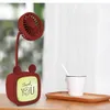 Electric Fans Children's toy colorful lighting desktops stereo mini fan USB charging portable small