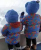 Mini Brand Kids Winter Clothes Boys Down Jackets Hoodie Warm Baby Girls Fur Coats Cotton Outwear Tops Bubble Coat 211027