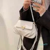 Модная сумка Tote маленькая PU кожаная жемчужная цепь Crossbody S для женщин Trend сумочка женская фирменная тенденция