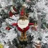 クリスマスのおもちゃの装飾サンタクロース雪だるまエルク人形ペンダントぬいぐるみドールクリスマスツリーペンダントおもちゃ