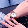 Zegarek na rękę zwykłe kobiety zegarki proste rzymskie cyfry damskie bransoletka zegar skórzany kwarc zegar Montre femme relogio feminino