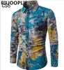 Camisas casuais masculinas riuoplie moda primavera e outono inverno estilo chinês estilo slim sleeved size grande tamanho mole eldd22