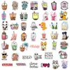 Nieuwe 10 50 100 PCS Leuke Cartoon Parel Melk Thee Stickers Pack voor Meisje Boba Bubble Teas Decal sticker Om DIY Bagage Laptop Gitaar Ca234x