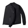Jaqueta para homens estilo sólido cor moda slim-encaixe bombardeiro jaqueta masculina casaco de beisebol jaqueta de beisebol seção fina homens 211013