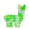 Regalo di Natale lama a forma di alpaca giocattoli push bubble per Tie dye puzzle con dita Gioco in silicone squeezy cartoon antistress Bambini Giocattolo di compleanno per bambini9193261