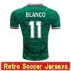 1998 Retro classic meksyk koszulki piłkarskie HERNANDEZ CAMPOS BLANCO H. SANCHEZ 86 94 koszulka piłkarska z dala od domu S-2XL