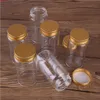12 sztuk 120ml 47 * 90 * 34mm szklane butelki ze złotymi pokrywkami aluminiowymi Spice Pill Conteber Candy Słoiki Fiolki na Ślub GifGoods