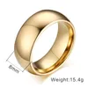 Wedding Rings 100% Tungsten Ring For Men 8mm Classic Jewelry Smooth Hand Polishing US 6 7 8 9 10 11 12 13