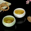 3D Lotus Tea Cup Celadon Porselein Bowl Mok, Celadon Master Pinming theekop