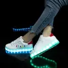 EUR 30-44 Scarpe da ginnastica per bambini luminose Scarpe da ginnastica luminose per bambini ricaricabili tramite USB illuminate a LED per ragazze 211022