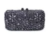 Moda Diamante Mulheres Saco De Noite Luxo Cristal Nupcial Partido De Casamento Caixa De Metal Bolsa Embreagens Com Chain Bags