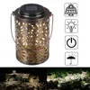 LED Outdoor Solar Powered Lantern Garden Lawn Landscape Light Hanging Lamp